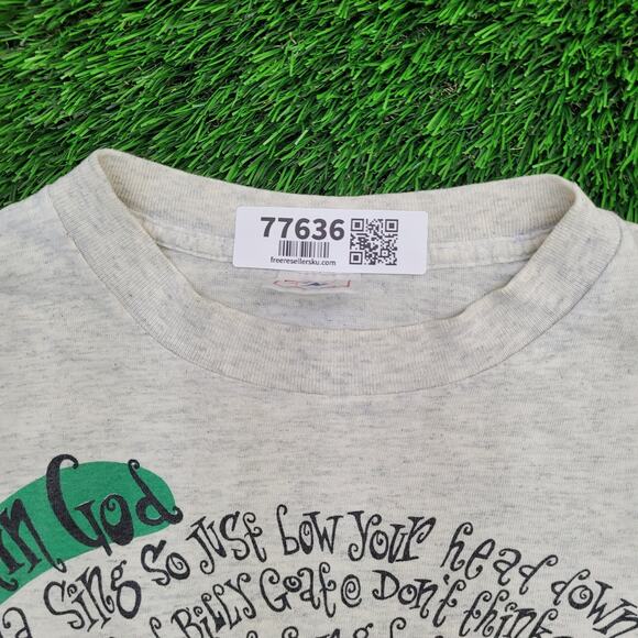 Vintage 90s Drunk Toilet Shirt XL 24x26 Gray USA - Picture 8 of 16